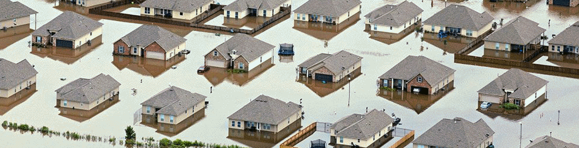 flooded houses